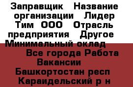 Заправщик › Название организации ­ Лидер Тим, ООО › Отрасль предприятия ­ Другое › Минимальный оклад ­ 23 000 - Все города Работа » Вакансии   . Башкортостан респ.,Караидельский р-н